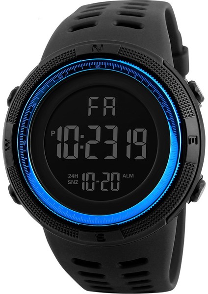 Siyah Saat Skmeı Moda Açık Spor Izle Erkekler Çok Fonksiyonlu Saatler Çalar Saat Chrono 5bar Su Geçirmez Dijital Saat Reloj Hombre (Yurt Dışından)
