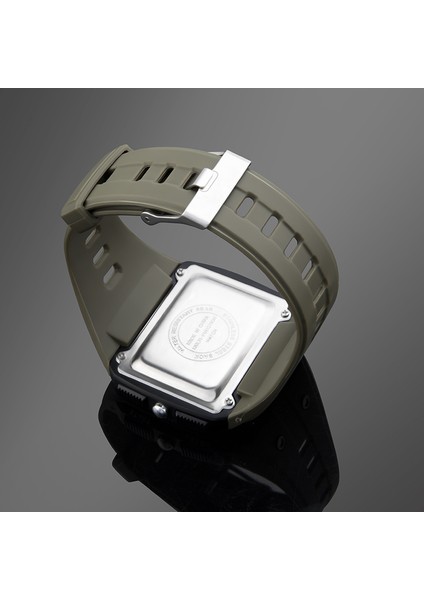 Kamuflaj Spor Açık Izle Erkek Arka Işık Alarmı Otomatik Saat Ordu Yeşil 50 M Su Geçirmez Izle LED Erkek Dijital Saatler Reloj Hombre (Yurt Dışından)
