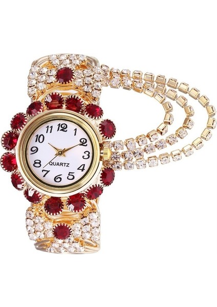Kırmızı 2023 Üst Marka Lüks Taklidi Bilezik Izle Kadın Saatler Bayanlar Kol Saati Relogio Feminino Reloj Mujer Montre Femme Saat (Yurt Dışından)