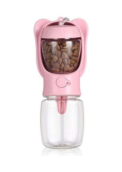 Pembe Kulak 350 ml 100G Köpek Içme Şişesi Su Kasesi Köpekler Için Yiyecek ve Su Kabı Küçük Köpekler Evcil Hayvan Besleyici Kaseler Açık Seyahat Taşınabilir Köpek Kabak (Yurt Dışından)