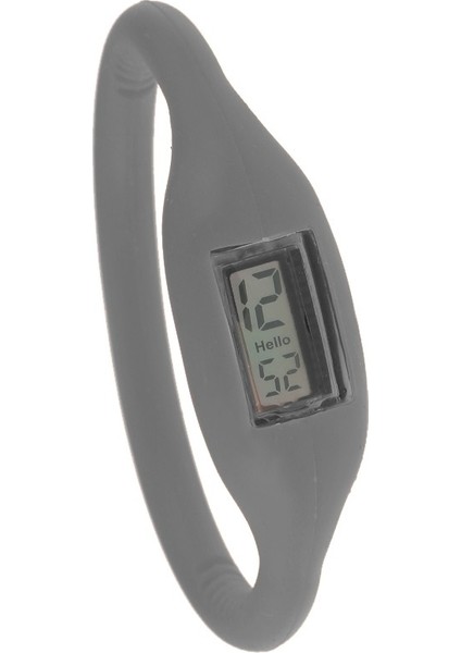 Gri Işık Silikon Iyon Spor Izle Erkekler Kadınlar Anyon Negatif Silikon Jöle Kauçuk Adam Bayanlar Moda 3ATM Suya Dayanıklı B101-3 (Yurt Dışından) fırsatları