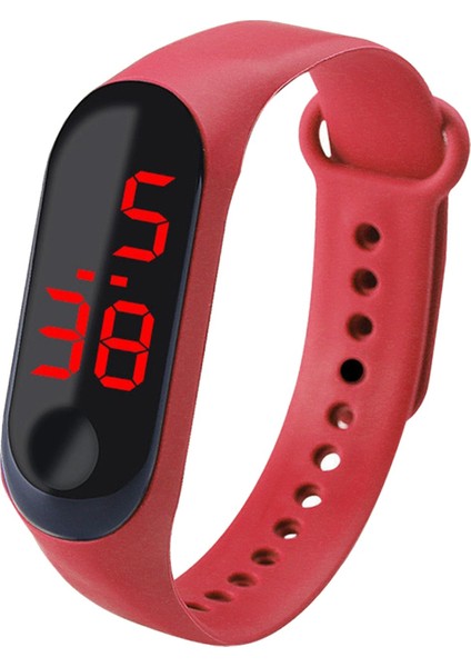 L LED Dijital Saat Erkekler Kadınlar Rahat Moda Spor Kız Bilezik Erkek Saatler Elektronik Silikon Kol Saati Çocuklar Çocuklar Için (Yurt Dışından) fiyatları