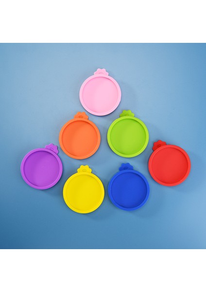 Kalın-9 Yeniden Kullanılabilir 3 In 1 Pet Gıda Kutusu Silikon Kapak Köpekler Kediler Depolama Teneke Kapak Kapağı Mühür Kapak Evcil Hayvan Malzemeleri Için Uygun 8.9cm/7.3cm/6.5cm (Yurt Dışından) modelleri