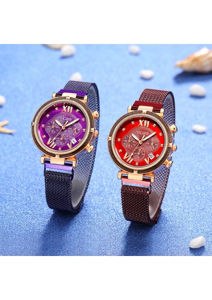 Gül Altın 2020 Kadın Saatler Bilezik Elmas Takvim Bayanlar Bilezik Izle Casual Mıknatıs Kuvars Kol Saati Saat Relogio Feminino Reloj (Yurt Dışından) fiyatları