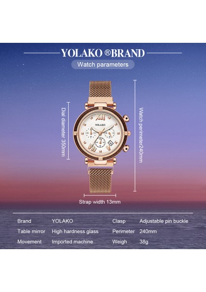 Gül Altın 2020 Kadın Saatler Bilezik Elmas Takvim Bayanlar Bilezik Izle Casual Mıknatıs Kuvars Kol Saati Saat Relogio Feminino Reloj (Yurt Dışından) fırsatları