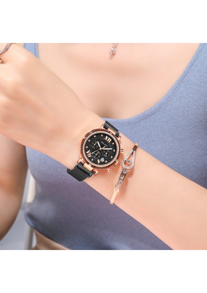 Gül Altın 2020 Kadın Saatler Bilezik Elmas Takvim Bayanlar Bilezik Izle Casual Mıknatıs Kuvars Kol Saati Saat Relogio Feminino Reloj (Yurt Dışından) indirimleri