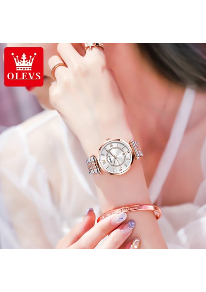 Gül Altın 1 Olevs Yeni Moda Izle Kadın Saatler Bayanlar Yaratıcı Çelik Kadın Bilezik Saatler Kadın Su Geçirmez Saatler Relogio Feminino (Yurt Dışından) fiyatları