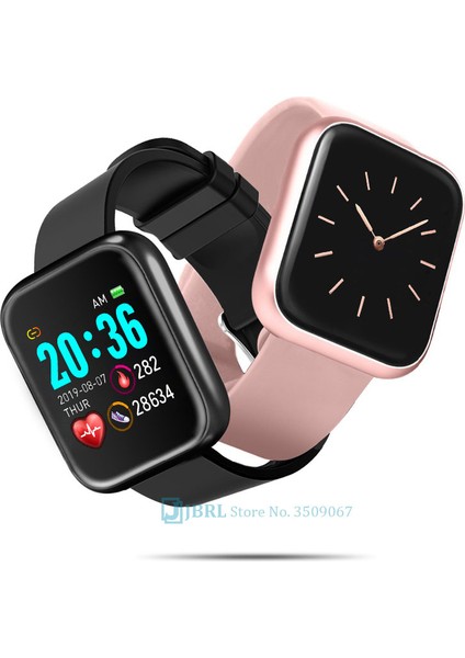 Pembe Kayış ile 3 Tam Dokunmatik Dijital Saat Erkekler Spor Kadın Saatler Elektronik LED Bayanlar Erkek Bilek Izle Erkekler Kadınlar Için Saat Kadın Kol Saati (Yurt Dışından)