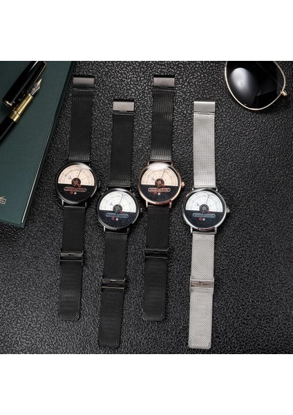 Siyah Siyah Gül Erkek Yıldızlı Gökyüzü Yaratıcılık Takvim Saatler Erkekler Için Rahat Spor Izle Kuvars Kol Saati Relogio Masculino (Yurt Dışından) indirimleri