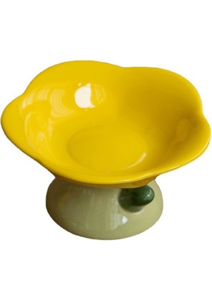 Stil 1 Seramik Kedi Kase Çiçek Şekli Köpek Yavrusu Besleyici Besleme ve Yemek Yemi Su Kediler Için Yükseltilmiş Çanak Evcil Hayvan Malzemeleri (Yurt Dışından) modelleri