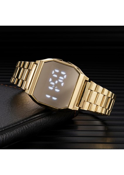 Altın 2021 Yeni Dijital Saat Erkekler Için Lüks Paslanmaz Çelik Bağlantı Bandı Spor Bilezik Erkek Iş Saatleri Saat Relogio Masculino (Yurt Dışından) fiyatları