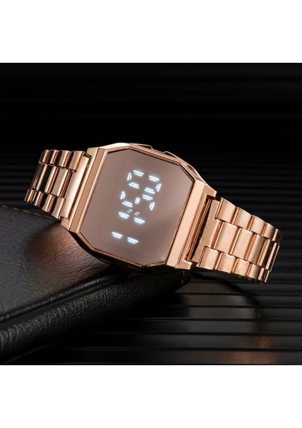 Altın 2021 Yeni Dijital Saat Erkekler Için Lüks Paslanmaz Çelik Bağlantı Bandı Spor Bilezik Erkek Iş Saatleri Saat Relogio Masculino (Yurt Dışından) fırsatları