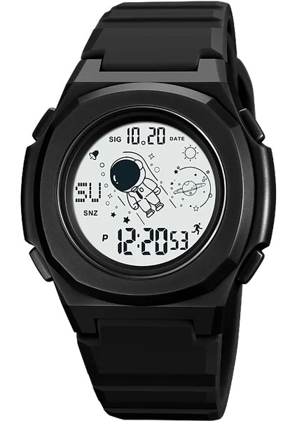 Siyah Beyaz Skmeı Spor Erkek Saatler Lüks Elektronik Hareketi Geri Sayım Chrono Dijital Saat Aydınlık Su Geçirmez Moda Kol Saati (Yurt Dışından)