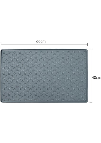 Siyah 40X60 cm Evcil Hayvan Mama Matı Pet Placemat Köpek Hayvan Mama Kabı Ped Köpekler ve Kediler Su Geçirmez Besleme Matı Gıda ve Su Taşmasını Önlemek Silikon (Yurt Dışından) fırsatları