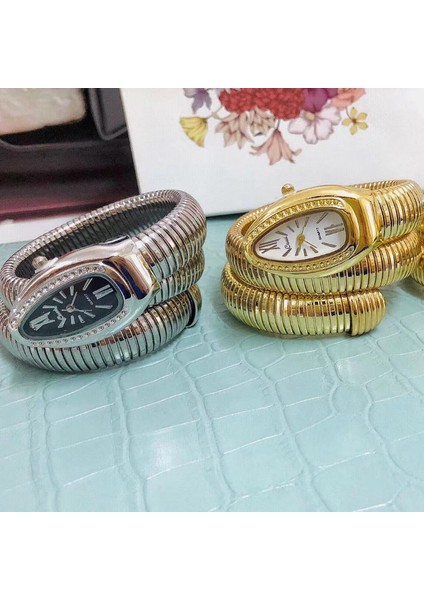 Style4 Yeni Lüks Marka Trendy Yılan Bilezik Saatler Kadın Moda Bilezik Infinity Izle Vogue Kızlar Marka Kuvars Saat Religios (Yurt Dışından) fırsatları