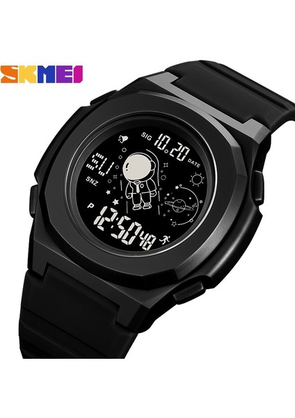 Siyah Beyaz Skmeı Spor Erkek Saatler Lüks Elektronik Hareketi Geri Sayım Chrono Dijital Saat Aydınlık Su Geçirmez Moda Kol Saati (Yurt Dışından) modelleri