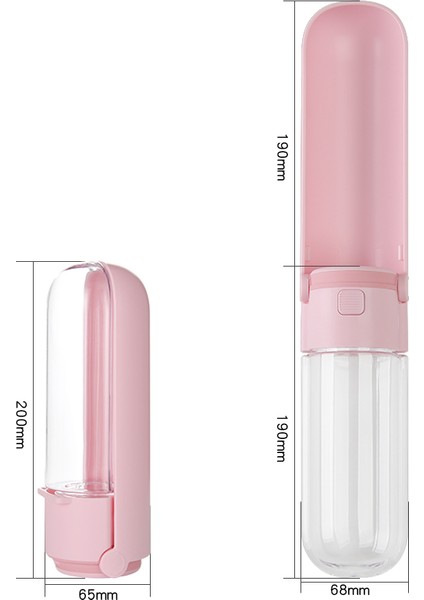 Pembe 420 ml Taşınabilir Pet Köpek Su Şişesi Içme Kaseleri Küçük Büyük Köpekler Için Seyahat Yürüyüş Köpek Besleme Su Sebili Pet Malzemeleri 420 ml (Yurt Dışından) fiyatları