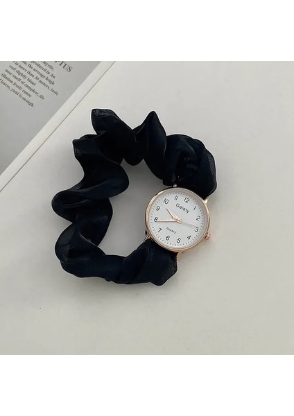 Siyah Şık Yaratıcı Şık Şerit Dijital Saat Küçük Peri Zarif Kişilik Öğrenci Kız Toka Olmadan Izle Bilezik Saat (Yurt Dışından)