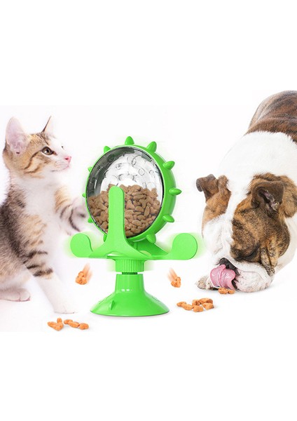 Yeşil Kutu ile Sızdıran Kedi ve Köpek Oyuncakları Dönen Köpek Besleyici Sızdıran Gıda Eğitim Topu Egzersiz Iq Oyuncak Kedi Yel Değirmeni Oyuncak Evcil Hayvan Malzemeleri (Yurt Dışından)