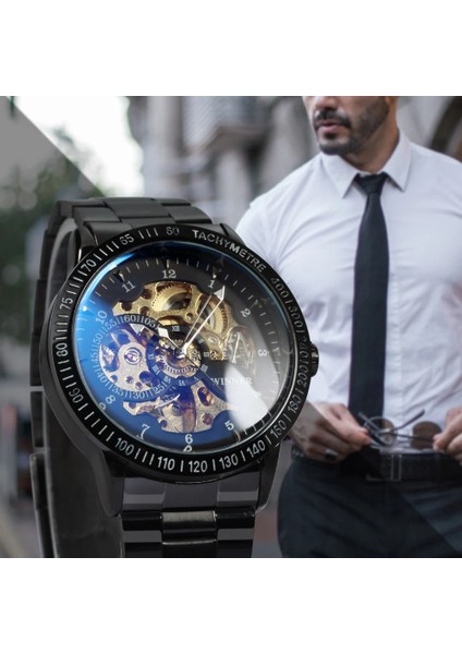 Bakır 2021 Yeni Kazanan Lüks Spor Saat Otomatik Izle Saatler Askeri Erkekler Mekanik Kol Saatleri Relogio Montre Marka (Yurt Dışından)
