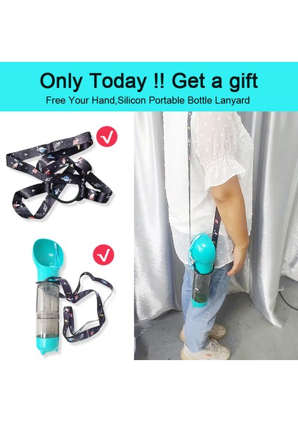 Mavi 300 ml Yiyecek Kutusu ile 4 In 1 Taşınabilir Kedi Köpek Su Şişesi Mama Besleyici Tiryakisi Kaka Dağıtıcı Açık Pet Suluk Seyahat Şişe Köpek Aksesuarları Kaynağı (Yurt Dışından) modelleri