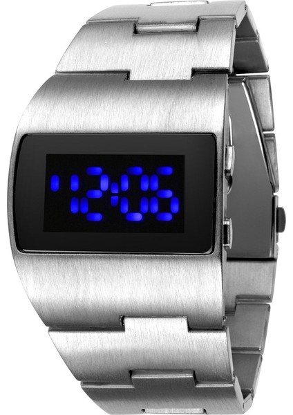 Silverblue Lüks Altın Büyük Izle Erkekler Spor LED Dijital Saatler Altın Gümüş Siyah Paslanmaz Çelik Elektronik Saatı Reloj Hombre 2022 (Yurt Dışından)