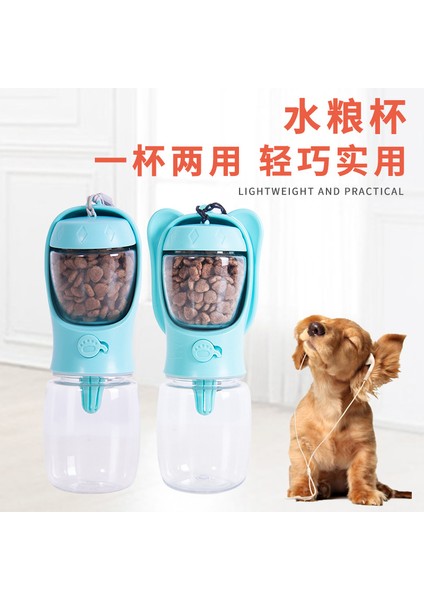 WHITE-350ML Köpekler Için Taşınabilir Su Şişesi Köpek Içme Şişe Seyahat Pet Tiryakisi Sızdırmaz Köpek Kase Gıda Kapları Köpek Aksesuarları 2 In1 (Yurt Dışından) indirimleri
