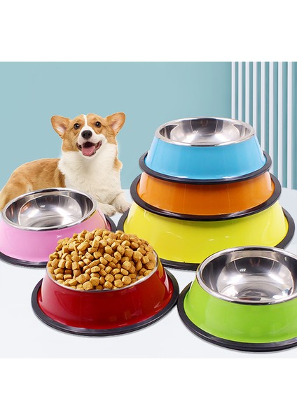 Kırmızı 15CM 1 Adet Evcil Hayvan Besleme Kaseleri Paslanmaz Çelik Kaymaz Köpek Kasesi Dayanıklı Anti-Düşme Kedi Köpek Besleyici Köpekler Için Teddy Golden Retriever (Yurt Dışından) fiyatları