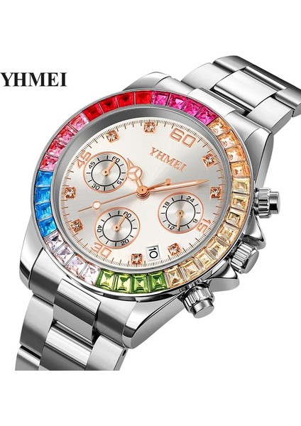 Gül Altın 2023 Yeni Izle Kadın Saatler Bayanlar Yaratıcı Çelik Kadın Bilezik Saatler Kadın Su Geçirmez Kronograf Saat Relogio Feminino (Yurt Dışından) modelleri