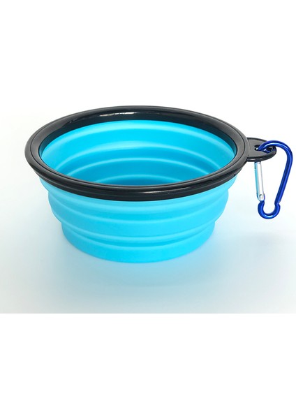 Gök Mavisi 350ML 350 1000ML Büyük Katlanabilir Köpek Kase Seyahat Aksesuarları Yavru Yemek Kabı Kase Kedi Konteyner Besleyici Su Şişesi Meyve Kasesi (Yurt Dışından)
