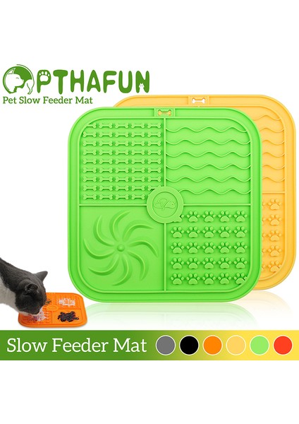 Siyah 2 Pcs Köpek Silikon Mat Pet Yavaş Yemek Tabağı Köpekler Ped Kedi Kaymaz Placemat Aksesuarları Küçük Orta Köpek Yavrusu Için Uygun (Yurt Dışından) fiyatları