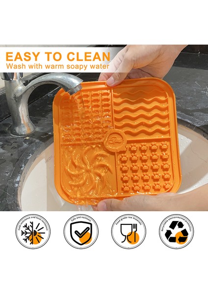 Siyah 2 Pcs Köpek Silikon Mat Pet Yavaş Yemek Tabağı Köpekler Ped Kedi Kaymaz Placemat Aksesuarları Küçük Orta Köpek Yavrusu Için Uygun (Yurt Dışından) indirimleri