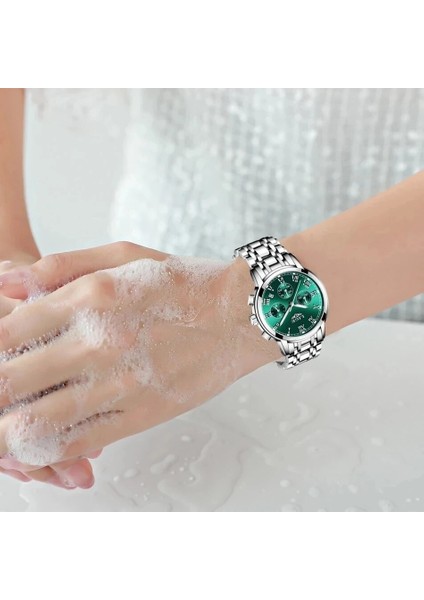 Gümüş Yeşil S Lıge 2022 Yeni Moda Kadın Saatler Bayanlar Üst Marka Lüks Yaratıcı Çelik Kadın Bilezik Saatler Kadın Kuvars Su Geçirmez Izle (Yurt Dışından) indirimleri