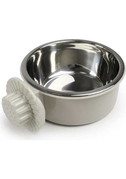 Gri S Pet Malzemeleri Paslanmaz Çelik Köpek Kase Besleyici Kafes Asılı Hayvan Mama Kabı Su Sebili Köpek Maması Kabı Kedi Kase Köpek Malzemeleri (Yurt Dışından)