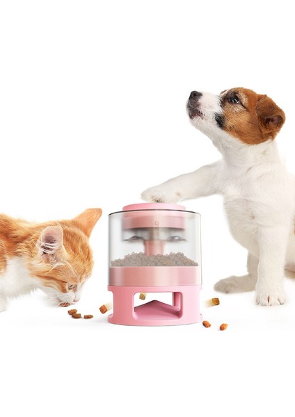 Yuvarlak D Yaratıcı Pres Tipi Kedi ve Köpek Maması Dağıtıcı Otomatik Köpek Besleyici Köpek Bulmaca Oyuncakları Büyük Köpekler Için Akıllı Köpekler Için Köpek Bulmacaları (Yurt Dışından)