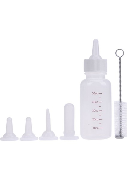 Boyutu 3 50 ml Yavru Yavru Biberon Seti Pet Köpek Kedi Bebek Emzirme Suyu Süt Besleyici Temizleme Fırçası ile Yenidoğan Kedi Içme Şişesi (Yurt Dışından) fiyatları