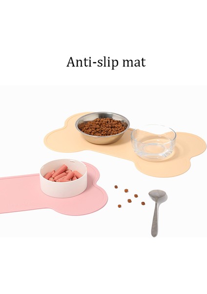 Pembe Su Geçirmez Pet Mat Köpek Kedi Için Düz Renk Silikon Evcil Hayvan Gıda Pedi Hayvan Mama Kabı Içme Matı Köpek Besleme Matı Placemat Kolay Yıkama (Yurt Dışından) fırsatları