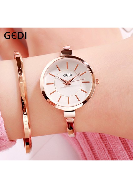 Rosegold Siyah Gedı Saatler Kadınlar Için Büyük Kadran Moda Saat Kadın Kol Saati Zarif Bilezik Izle Kadın Yeni Suya Dayanıklı Reloj Mujer (Yurt Dışından) fiyatları