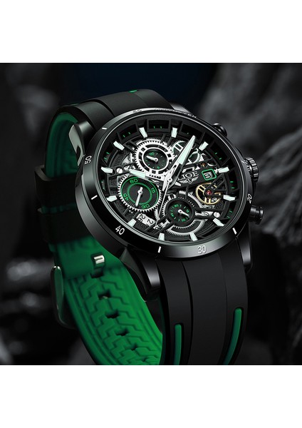 Çelik Siyah Mavi 2022 Yeni Lıge Erkek Saatler Top Marka Lüks Hollow Dial Spor Izle Erkekler Için Moda Silikon Bant Su Geçirmez Kuvars Bilek Saatleri (Yurt Dışından) modelleri