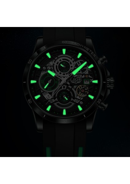 Çelik Siyah Mavi 2022 Yeni Lıge Erkek Saatler Top Marka Lüks Hollow Dial Spor Izle Erkekler Için Moda Silikon Bant Su Geçirmez Kuvars Bilek Saatleri (Yurt Dışından) fırsatları