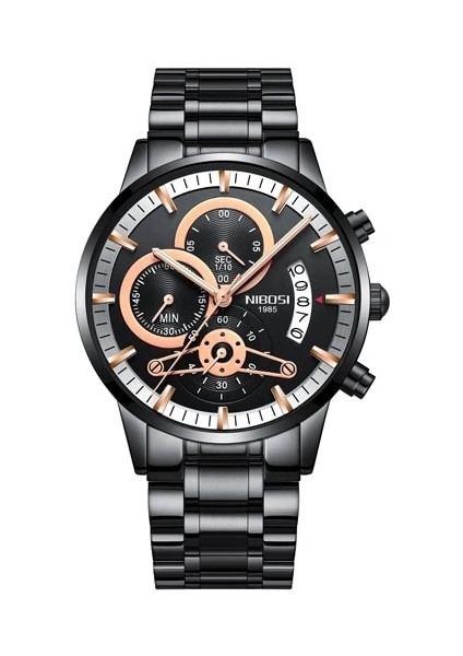 13 Nıbosı Kuvars Izle Erkekler Altın Siyah Erkek Saatler Üst Marka Lüks Chronograph Spor Saatler Aydınlık Su Geçirmez Relogio Masculin (Yurt Dışından)
