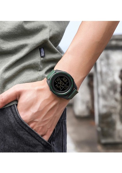Armygreen Sanda 6013 Açık Spor Erkek Saatler 5bar Su Geçirmez Dijital Saat Erkekler Kol Saati Saat Erkek Chronograph Relogio Masculino (Yurt Dışından)