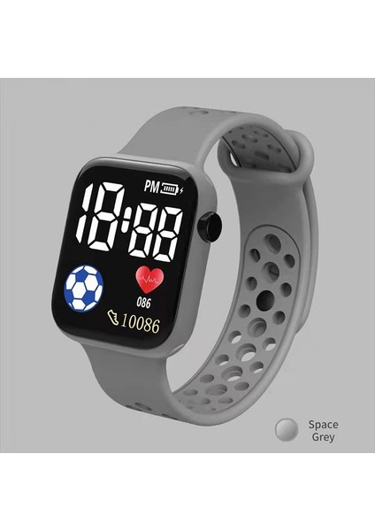 Kırmızı 1 Erkek Spor Elektronik Saat Erkekler Kadınlar Için LED Akıllı Gece Lambası Ekranı Çocuk Kol Saati Koşu Spor Bileklik Sıcak (Yurt Dışından)
