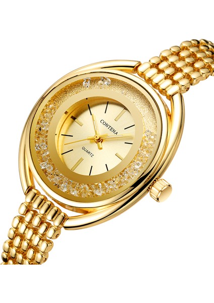 Gümüş Gül Altın 2022 Yaratıcı Bilezik Saatler Kadınlar Bayanlar Lüks Kol Saati Taklidi Elmas Yuvarlak Küçük Kadran Kadın Hediye Zegarek Damski (Yurt Dışından) fiyatları