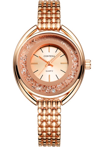 Gümüş Gül Altın 2022 Yaratıcı Bilezik Saatler Kadınlar Bayanlar Lüks Kol Saati Taklidi Elmas Yuvarlak Küçük Kadran Kadın Hediye Zegarek Damski (Yurt Dışından) indirimleri