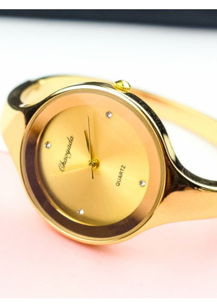 Tüm Altın Reloj Mujer Moda Kadın Saatler Marka Saat Kadın Bilezik Izle Bayan Kuvars Kol Saati Kadın Relogio Feminino Montre Femme (Yurt Dışından)