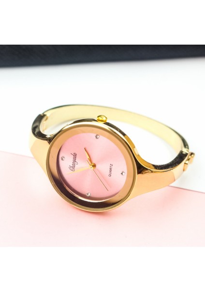 Tüm Altın Reloj Mujer Moda Kadın Saatler Marka Saat Kadın Bilezik Izle Bayan Kuvars Kol Saati Kadın Relogio Feminino Montre Femme (Yurt Dışından) fırsatları