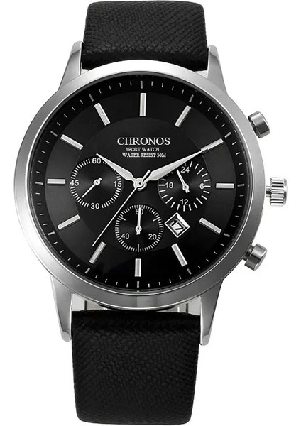 CH0403 Erkekler Rahat Spor Iş Kol Saati Moda Deri Askeri Kuvars Izle Erkek Elbise Analog Saat ile Tarih (Yurt Dışından) fiyatları