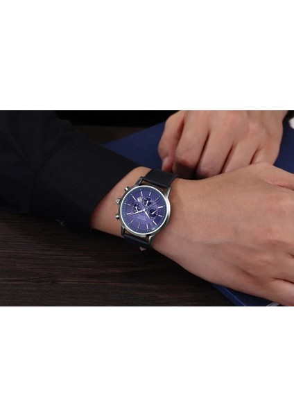 CH0403 Erkekler Rahat Spor Iş Kol Saati Moda Deri Askeri Kuvars Izle Erkek Elbise Analog Saat ile Tarih (Yurt Dışından) fırsatları