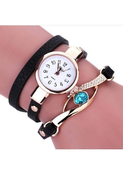 Blackk Yeni Moda Kadın Saatler Göz Taş Lüks Saatler Kadın Altın Bilezik Izle Kadın Kuvars Saatı Reloj Mujer 2019 Saat (Yurt Dışından)